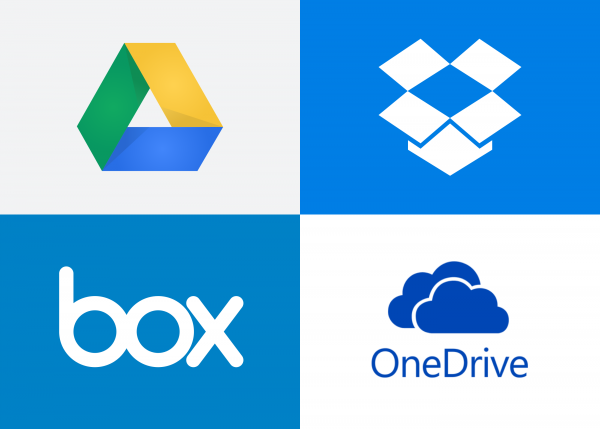 интеграция с Dropbox, Google Drive, Box, OneDrive.
