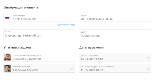 Пользовательские поля и форма