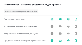 Настраиваемые уведомления